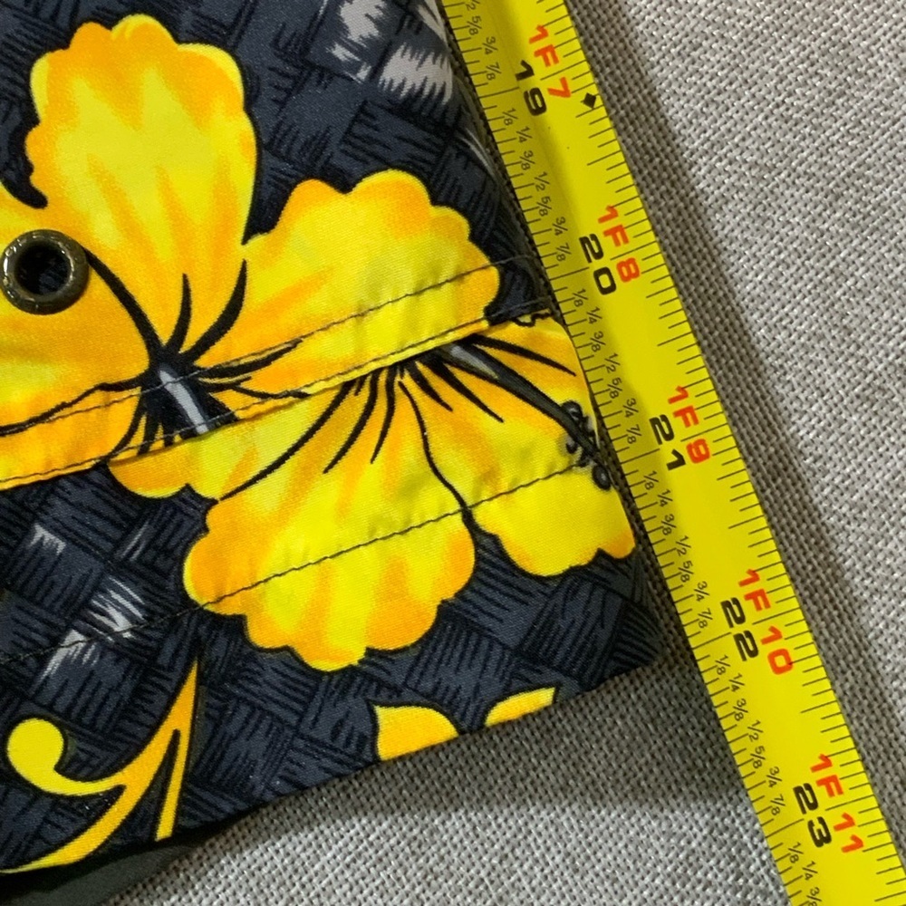 Speedo Hibiscus Swim Trunks Mens XL Tropical Board Shorts - Picture 9 of 10